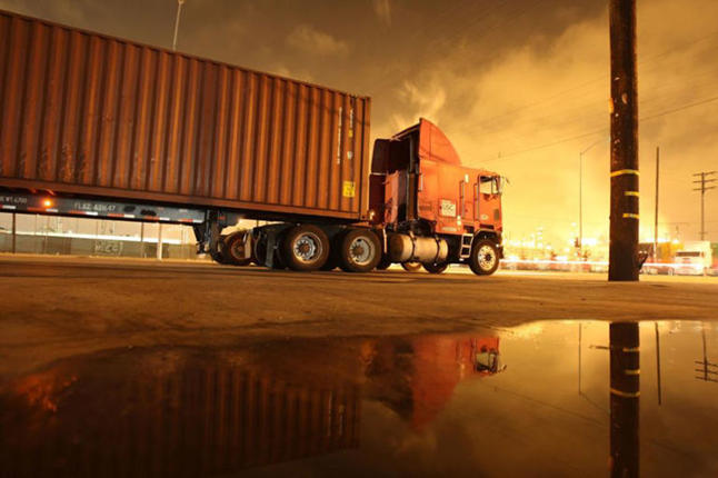 Trucks at the Ports of Long Beach and Los Angeles | David McNew/Getty© Provided by MotorBiscuit